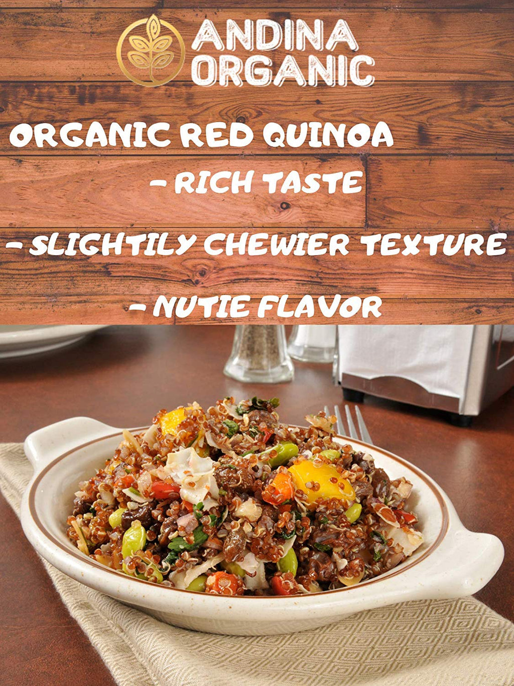 Royal Quinoa: Red Grain-Andina Organic