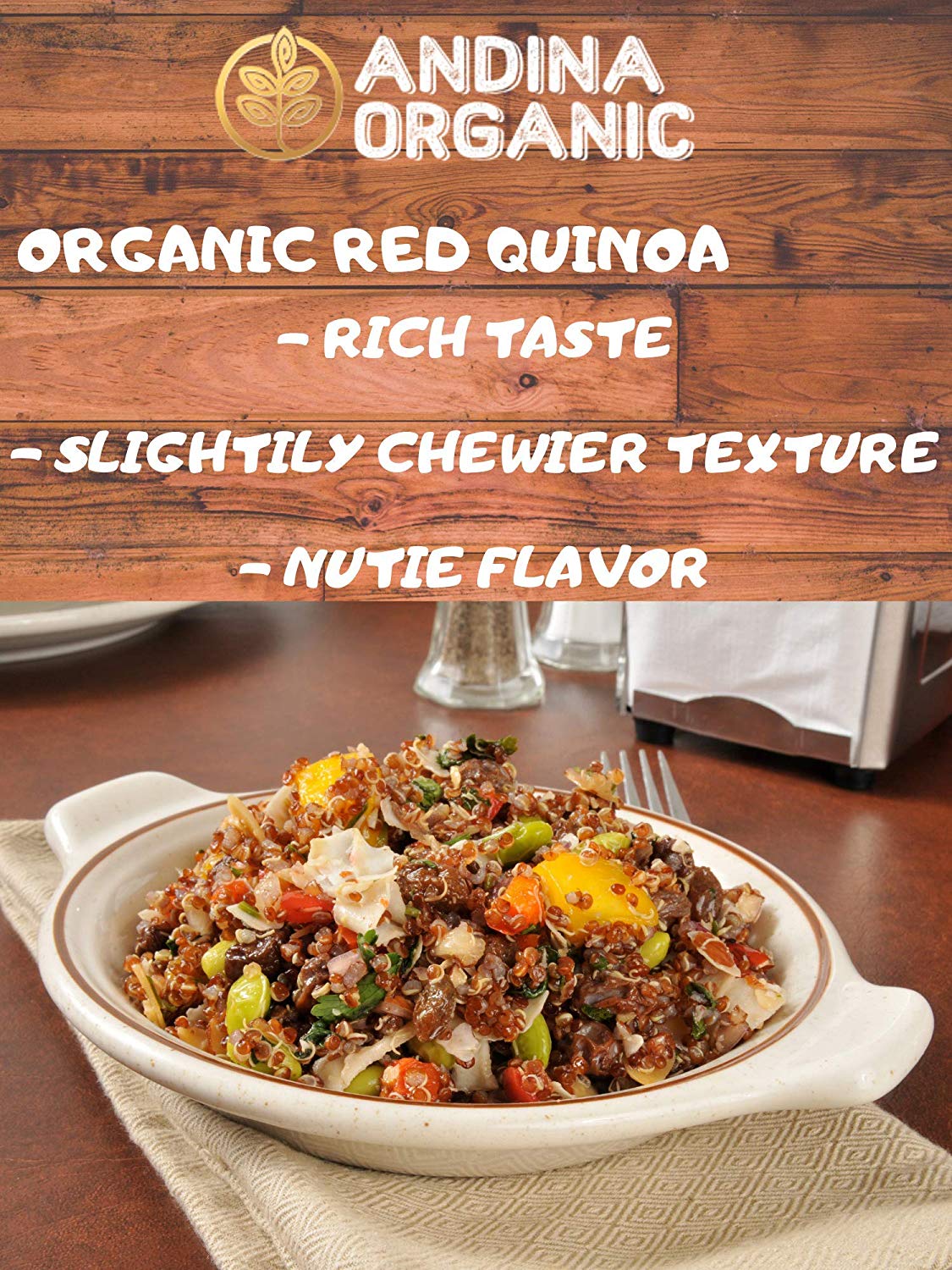 Royal Quinoa: Red Grain-Andina Organic