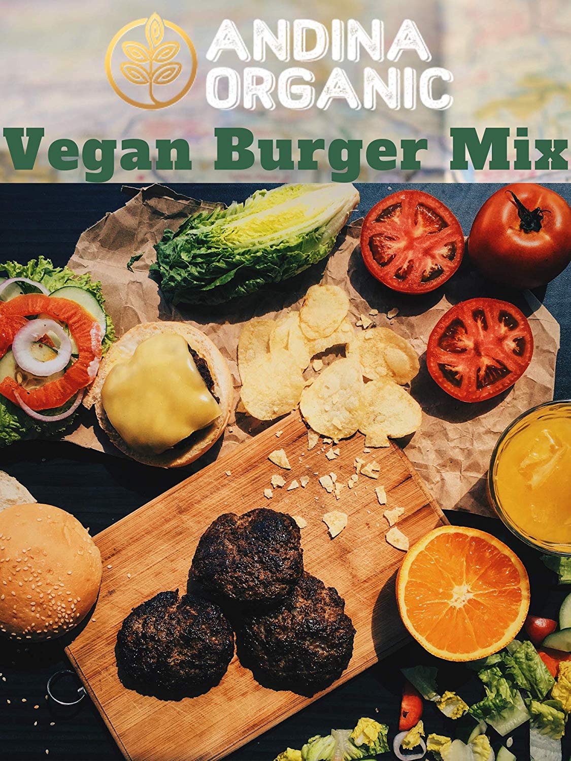 Organic Quinoa Vegan Burger Mix-Andina Organic