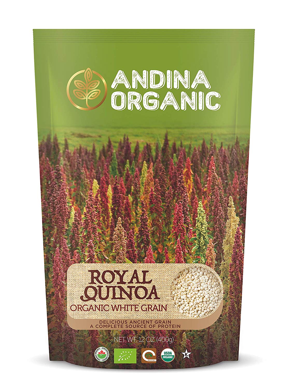Royal Quinoa: Organic White Grain-Andina Organic